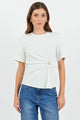 Helm White Waist Buckle Short Sleeve Tee