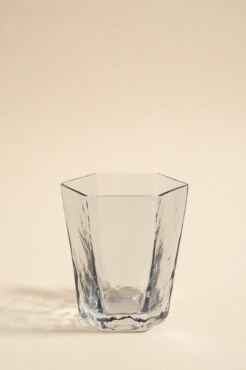 grey glass tumbler