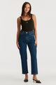 High Straight Indigo Dream Crop Denim Jean