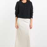 Prodigy Pearl Satin Bias Maxi Skirt