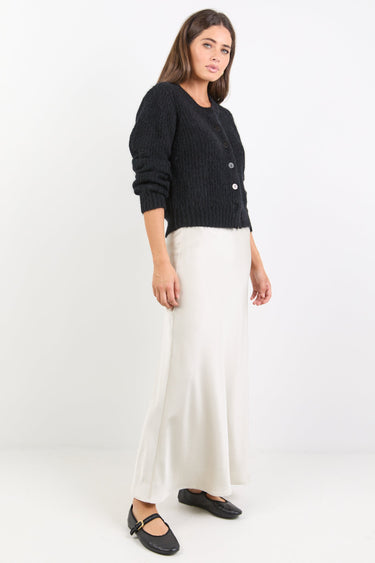 Prodigy Pearl Satin Bias Maxi Skirt