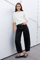 Graduate Jet Black Stretch Barrel Jeans