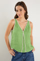 Homage Apple Contrast Piped Sleeveless Top