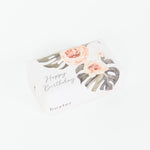 Rose + Leaves White Happy Birthday Soap