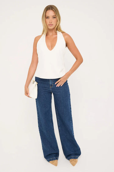 94 High Wide Tara Mid Blue Denim Jean