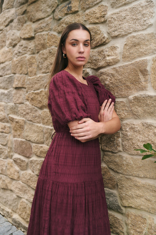 Burgundy Dress