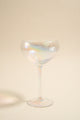 Iridescent Ripple Wide Champagne Wine Glass