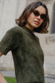 Issue Khaki Fluffy Soft Knit Tee