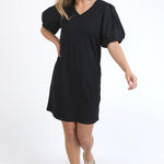 Black t-shirt dress