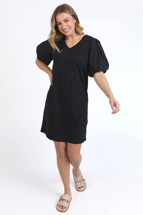 Black t-shirt dress