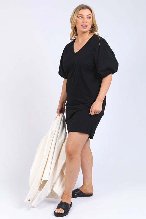 Black t-shirt dress