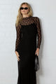 Keepsake Black Lace Long Sleeve Maxi Dress