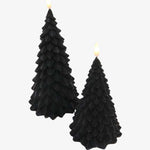 LED Christmas Tree Candle 20cm Black HW Christmas Le Forge   