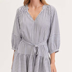 Liora Navy Stripe Smock Dress