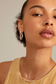 Loulia Wavy EOL Silver Recycled Hoop Earrings