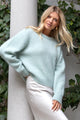 Laidback Sea Foam Mohair Blend  Relaxed Jumper