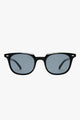 Le Resolu Black Rounded Smoke Polarized Lens Sunglasses