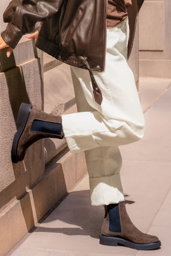 Leilin Kalamata Suede Low Boot | Flo & Frankie