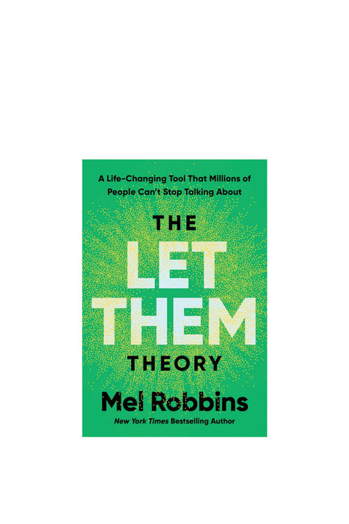 Book cover of 'The Let Them Theory' by Mel Robbins with a green gradient background.