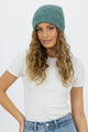 Lila Teal Wool Blend Beanie