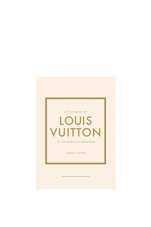 Book titled 'Little Book of Louis Vuitton' on a white background
