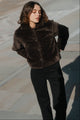 Lodge Chocolate Faux Fur Jacket
