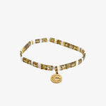 Love Yellow Gold White with Gold Charm Bracelet ACC Jewellery Love Lunamei   