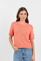 Loveable Melon Tape Yarn Knit Tee