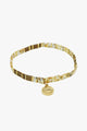 Love Ivory Bronze Gold with Gold Charm Bracelet