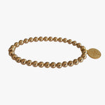gold coin charm bracelet