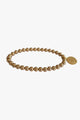Luxe Gold Beaded with Coin Charm Bracelet