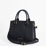 Manhattan Black Leather Mini Tote Bag
