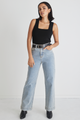 Milly Pale Blue High Waist Wide Leg Jean