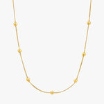 Modern Beaded Gold Necklace ACC Jewellery Ania Haie   