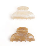 Neutral Pearl Acrylic Set of 2 Claw Clips
