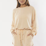 cream beige fleece jumper