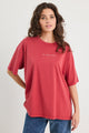 Novel Paprika Cotton Re:Union Oversized Tee
