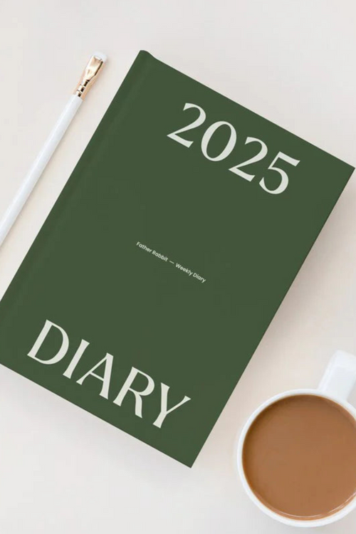  Green Weekly Diary Planner