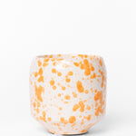 Orange Splash Glazed Ceramic Soy Wax Candle
