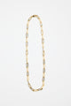 Paperclip 14k Gold Plate Chain Necklace