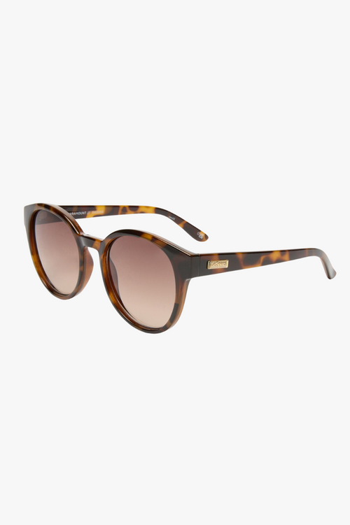 Round Brown Tort Sunglasses