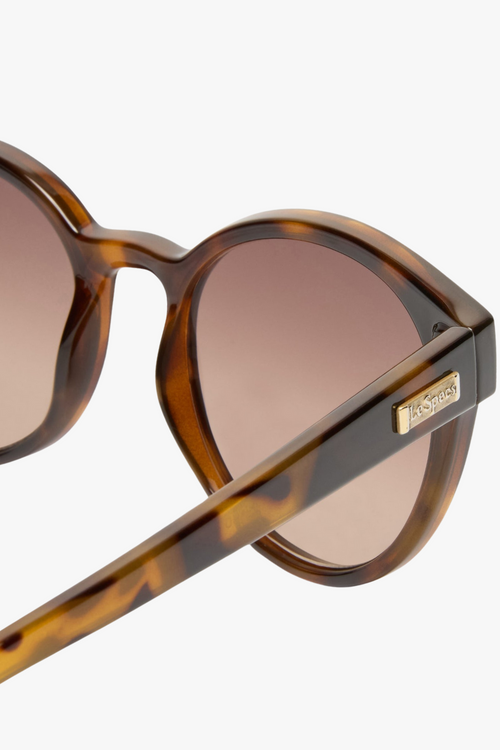 Round Brown Tort Sunglasses