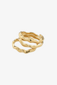 Penelope Recycled Gold Plated Adjustable Ring