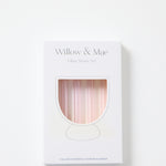 Pink Cocktail Short Reuseable Pk 4 Glass Drinking Straws