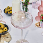 pink wine glass