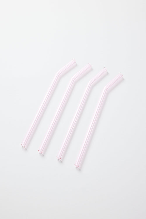 pink glass straws