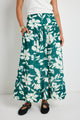 Affinity Forest Floral Shirred Back Tiered Maxi Skirt