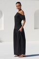 Proximity Black Tee Shirt Maxi Dress