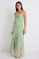 Reign Spring Floral Strappy Maxi  Slip Dress