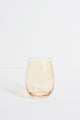 Ripple Light Amber Stemless Glass